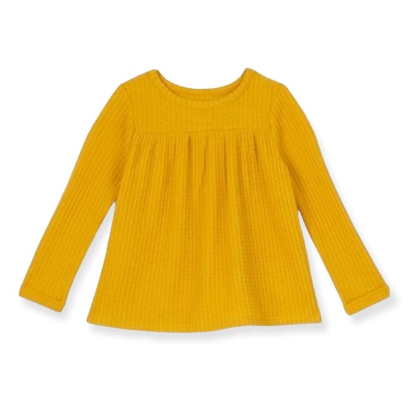 5/$25 Cat & Jack Mustard Thermal Top - Picture 1 of 3